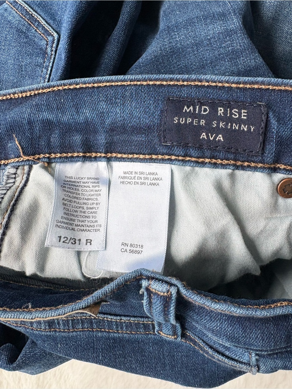 Lucky Brand Mid Rise Super Skinny Ava Jeans - Picture 7 of 7